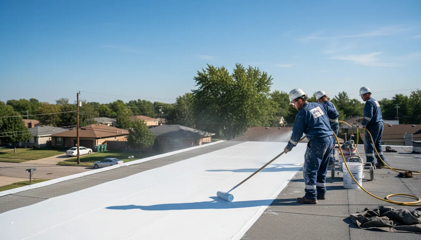 Commercial roof coating in Hilltown, PA near me